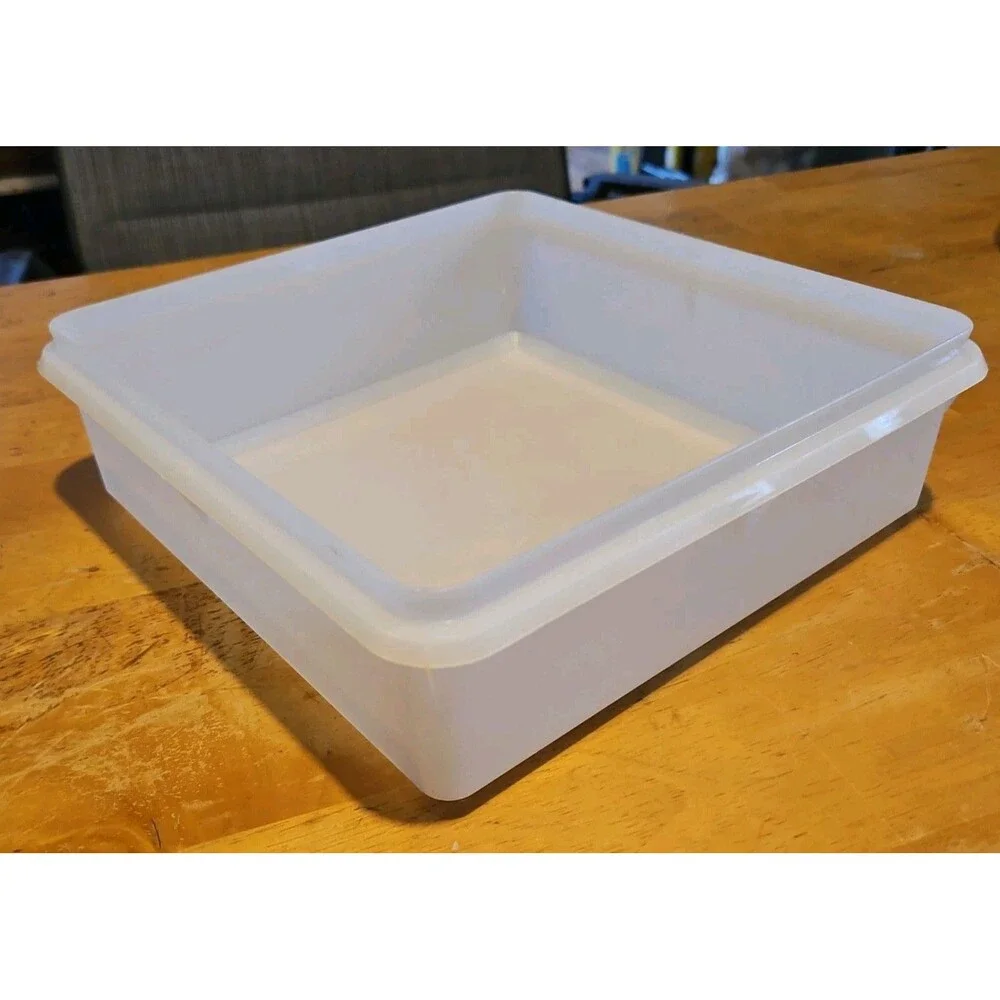 Vintage Tupperware Snack N Stor Square Container #514 9.5